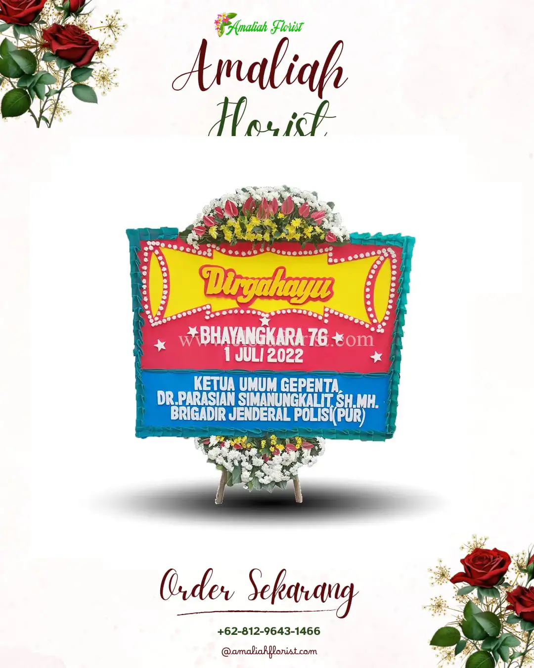 Papan Bunga HUT Ulang Tahun Wonosroyo